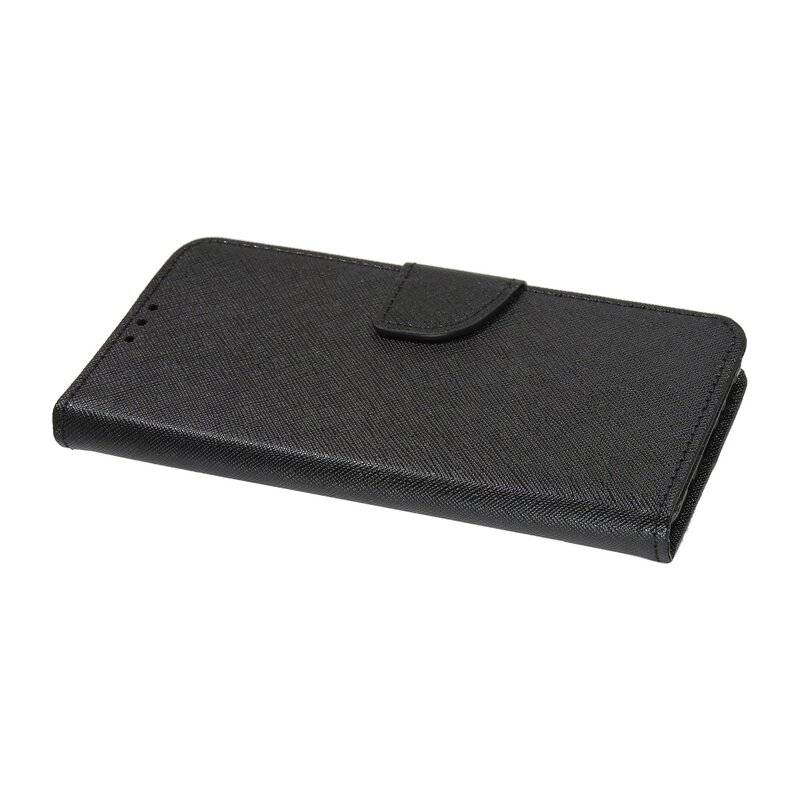 cofi1453® Buch Tasche "Fancy" für LG K42 Handy Hülle Etui Brieftasche Schutzhülle mit Standfunktion, Kartenfach Schwarz