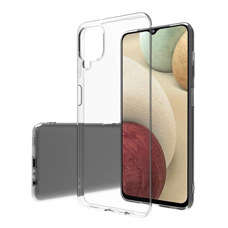cofi1453® Silikon Hülle Basic kompatibel mit Samsung Galaxy A12 (A125F) Case TPU Soft Handy Cover Schutz Transparent