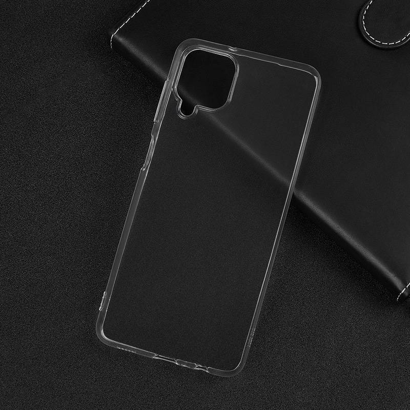 cofi1453® Silikon Hülle Basic kompatibel mit Samsung Galaxy A12 (A125F) Case TPU Soft Handy Cover Schutz Transparent
