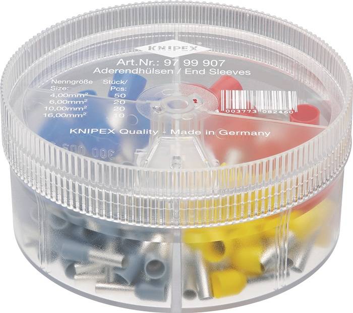 Aderendhülsenbox 100-tlg.4,0-16,00mm² Ku.-Box KNIPEX