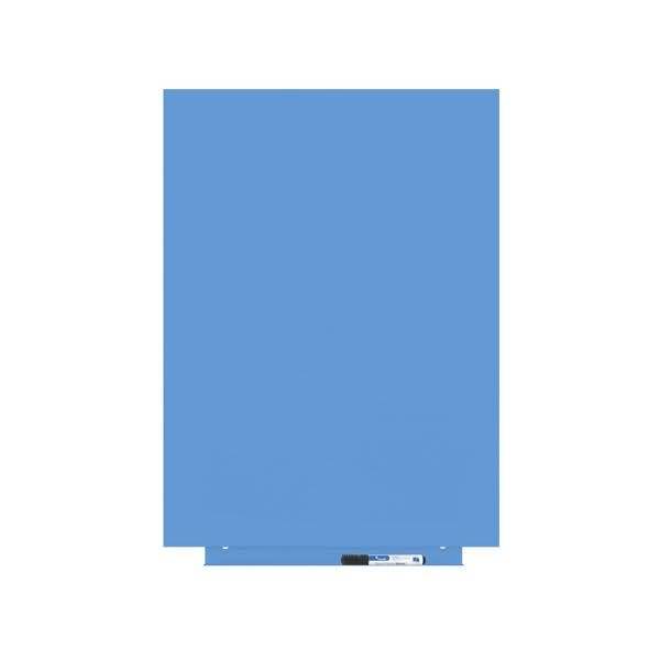 Skinwhiteboard-Modul lackiert 55x75cm RAL 630-1 blau