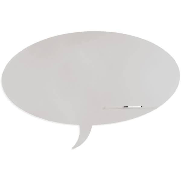 Symbol-Tafel Skinshape Sprechblase lackiert 100x150cm RAL 7035 lichtgrau