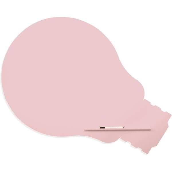 Symbol-Tafel Skinshape Glühbirne lackiert 75x115cm RAL 490-1 rosa