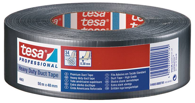 tesa Professional 4663, 50m x 48mm, silber-matt