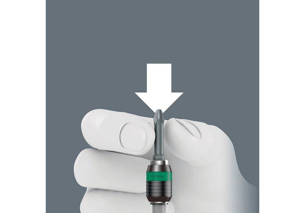Wera Bithalter 889/4/1 K SB 1/4 ″ F 6,3 1/4 ″ C 6,3 + E 6,3