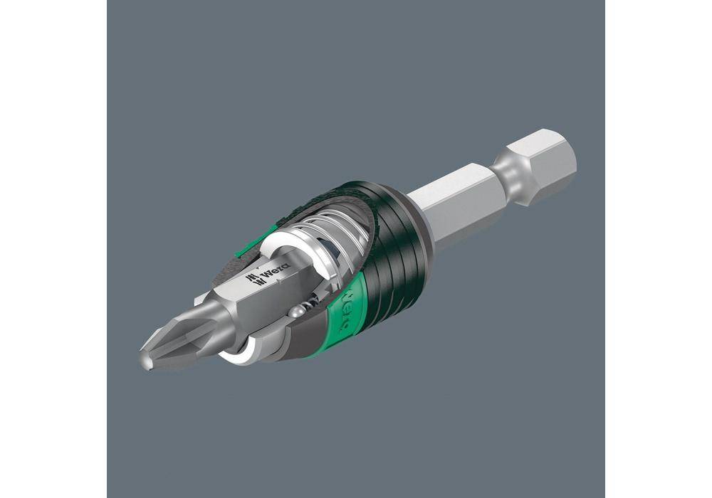 Wera Bithalter 889/4/1 K SB 1/4 ″ F 6,3 1/4 ″ C 6,3 + E 6,3