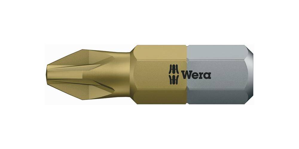 Wera Bit 855/1 TIN DIN3126-D6,3/ISO1173 Pozidriv PZ2 L.25mm