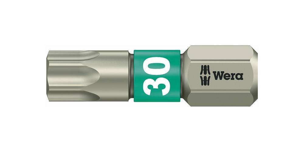 Wera Bit 3867/1 TS DIN3126-D6,3/ISO1173 Torx TX30 L.25mm Edelstahl