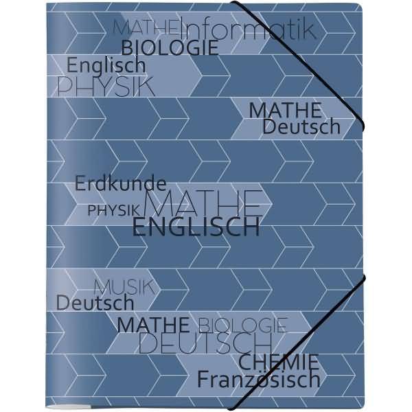 Sammelmappe Serie School A4 PP 15mm blau