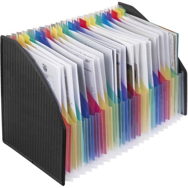 Stehsammler A4 255x150x40mmPP schwarz/mehrfarbig