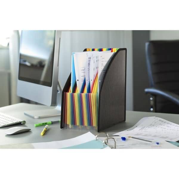 Stehsammler A4 255x150x40mmPP schwarz/mehrfarbig