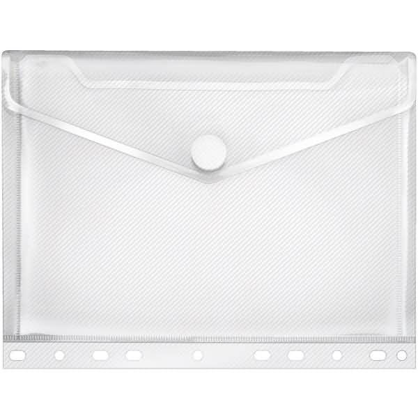 Dokumentenhülle Crystal A5 PP Streifenoptik transparent