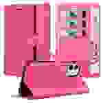 Cadorabo Hülle für Apple iPhone 12 MINI Schutz Hülle in Pink Handyhülle Etui Case Cover Magnetverschluss
