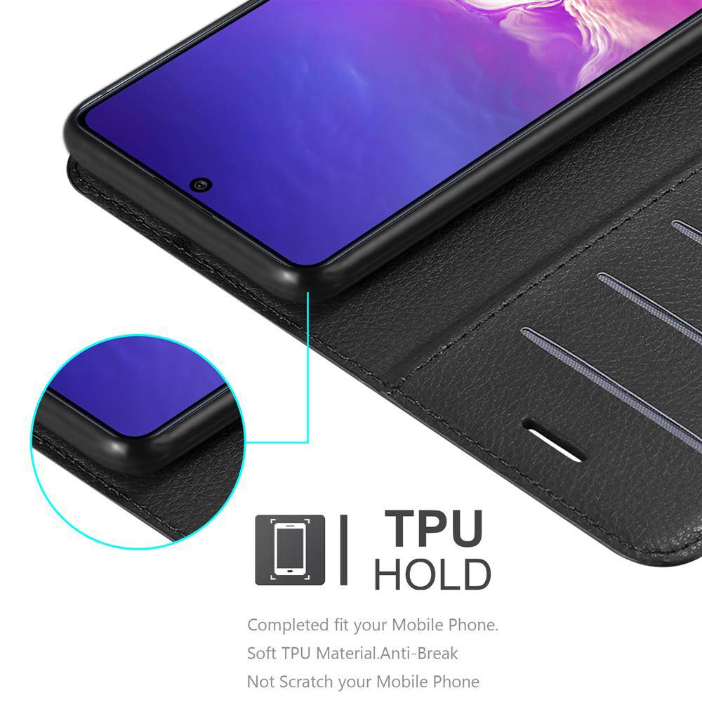Cadorabo Hülle für Samsung Galaxy A91 / S10 LITE / M80s Schutz Hülle in Schwarz Handyhülle Etui Case Cover