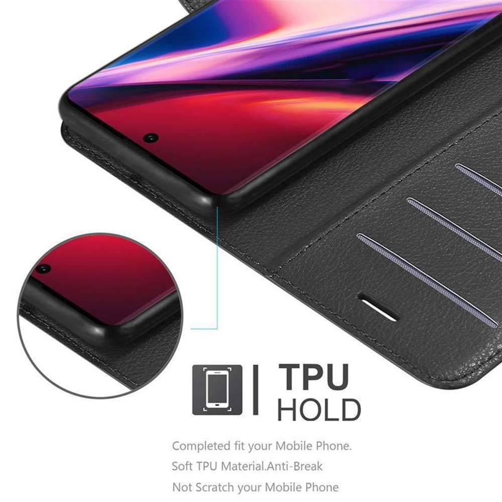 Cadorabo Hülle für Samsung Galaxy NOTE 10 Schutz Hülle in Schwarz Handyhülle Etui Case Cover Magnetverschluss