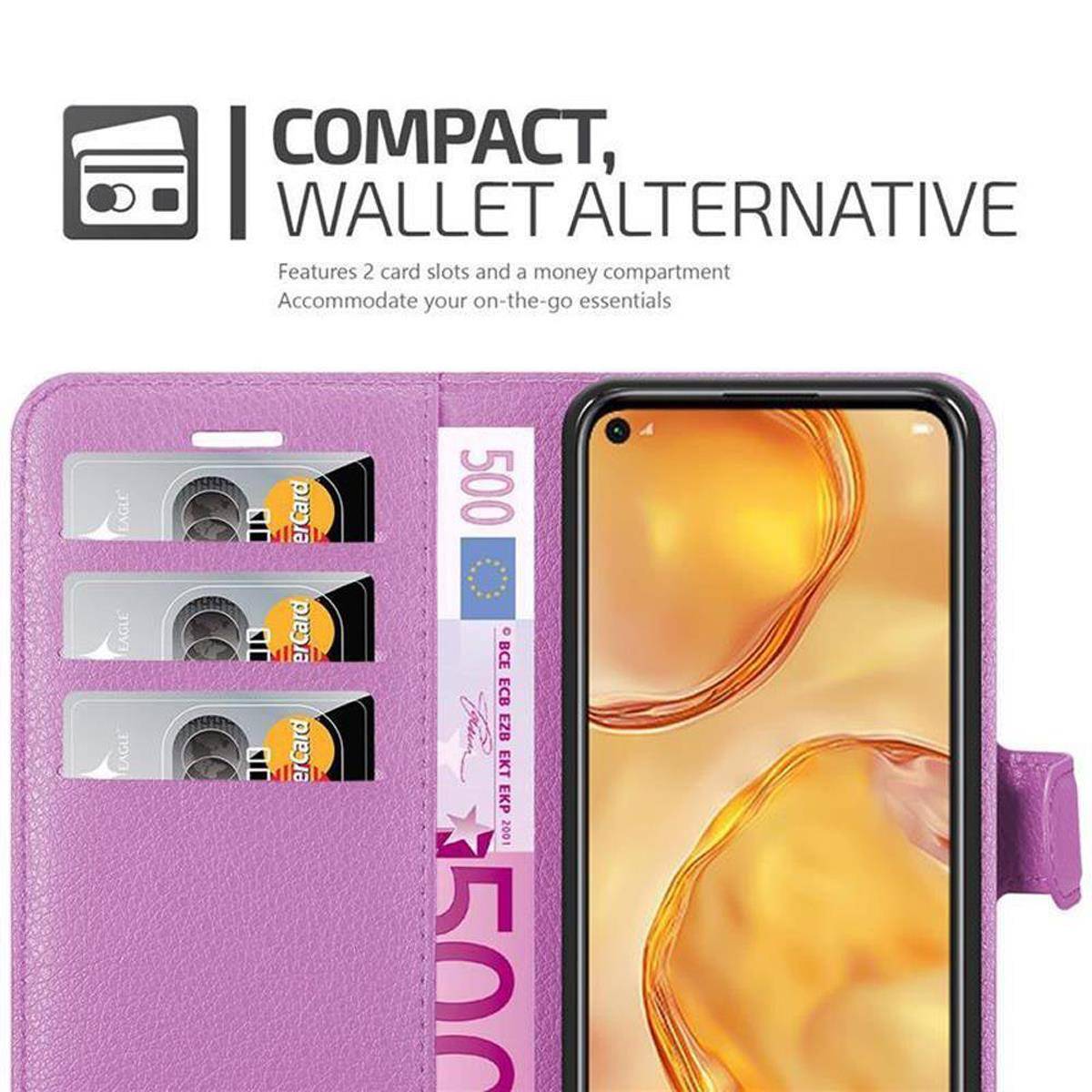 Cadorabo Hülle für Huawei NOVA 6 SE / P40 LITE / NOVA 7i Schutz Hülle in Lila Handyhülle Etui Case Cover