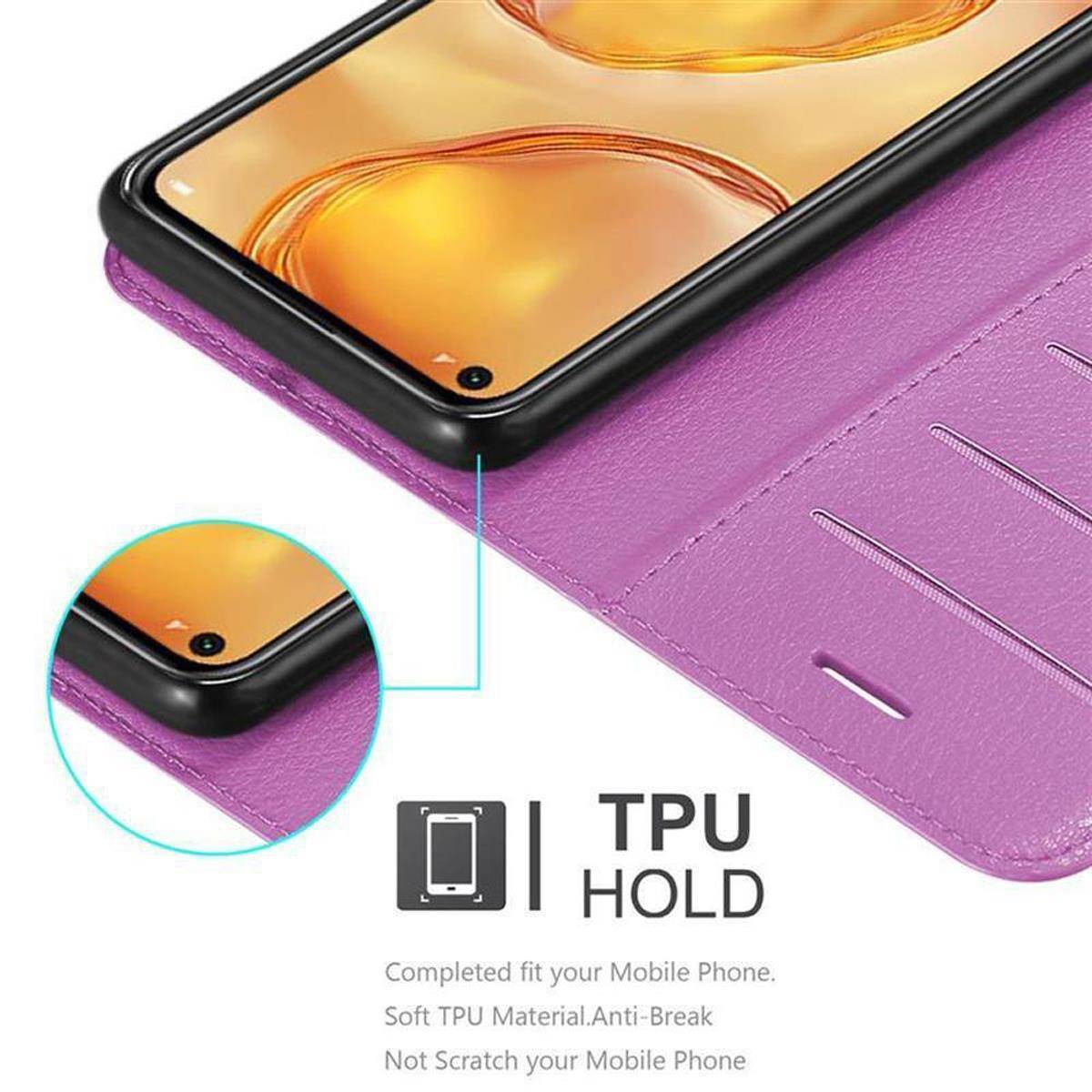 Cadorabo Hülle für Huawei NOVA 6 SE / P40 LITE / NOVA 7i Schutz Hülle in Lila Handyhülle Etui Case Cover