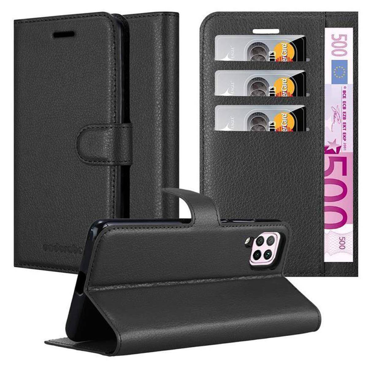 Cadorabo Hülle für Huawei NOVA 6 SE / P40 LITE / NOVA 7i Schutz Hülle in Schwarz Handyhülle Etui Case Cover