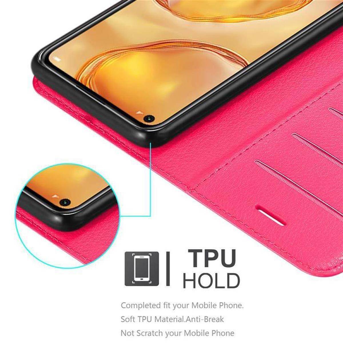 Cadorabo Hülle für Huawei NOVA 6 SE / P40 LITE / NOVA 7i Schutz Hülle in Pink Handyhülle Etui Case Cover