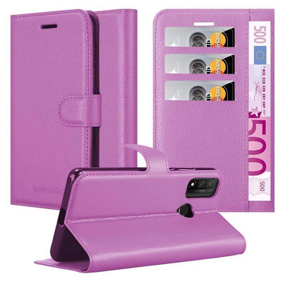 Cadorabo Hülle für Huawei P SMART 2020 Schutz Hülle in Lila Handyhülle Etui Case Cover Magnetverschluss