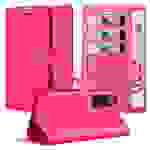 Cadorabo Hülle für Huawei NOVA 7 PRO 5G Schutz Hülle in Pink Handyhülle Etui Case Cover Magnetverschluss