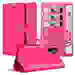 Cadorabo Hülle für Huawei NOVA 7 SE Schutz Hülle in Pink Handyhülle Etui Case Cover Magnetverschluss