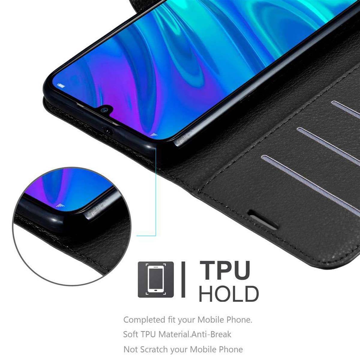 Cadorabo Hülle für Honor 10 LITE / Huawei P SMART 2019 Schutz Hülle in Schwarz Handyhülle Etui Case Cover