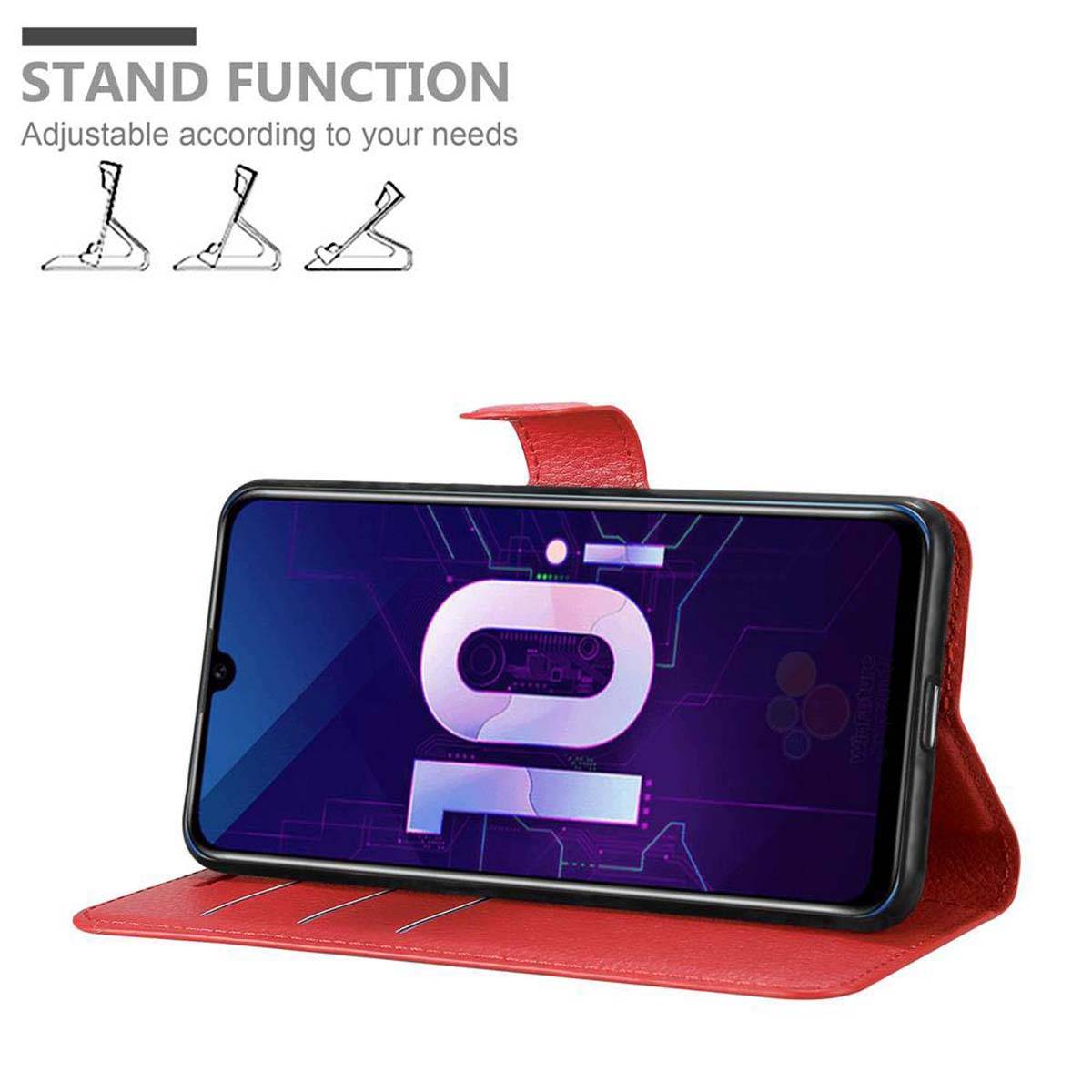 Cadorabo Hülle für Honor 10i / 20i / 20 LITE / Huawei Enjoy 9S Schutz Hülle in Rot Handyhülle Etui Case Cover