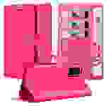 Cadorabo Hülle für Honor View 30 Schutz Hülle in Pink Handyhülle Etui Case Cover Magnetverschluss