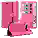 Cadorabo Hülle für LG V60 ThinQ Schutz Hülle in Pink Handyhülle Etui Case Cover Magnetverschluss