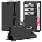 Cadorabo Hülle für Sony Xperia 10 II Schutz Hülle in Schwarz Handyhülle Etui Case Cover Magnetverschluss