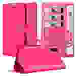 Cadorabo Hülle für Sony Xperia L4 Schutz Hülle in Pink Handyhülle Etui Case Cover Magnetverschluss