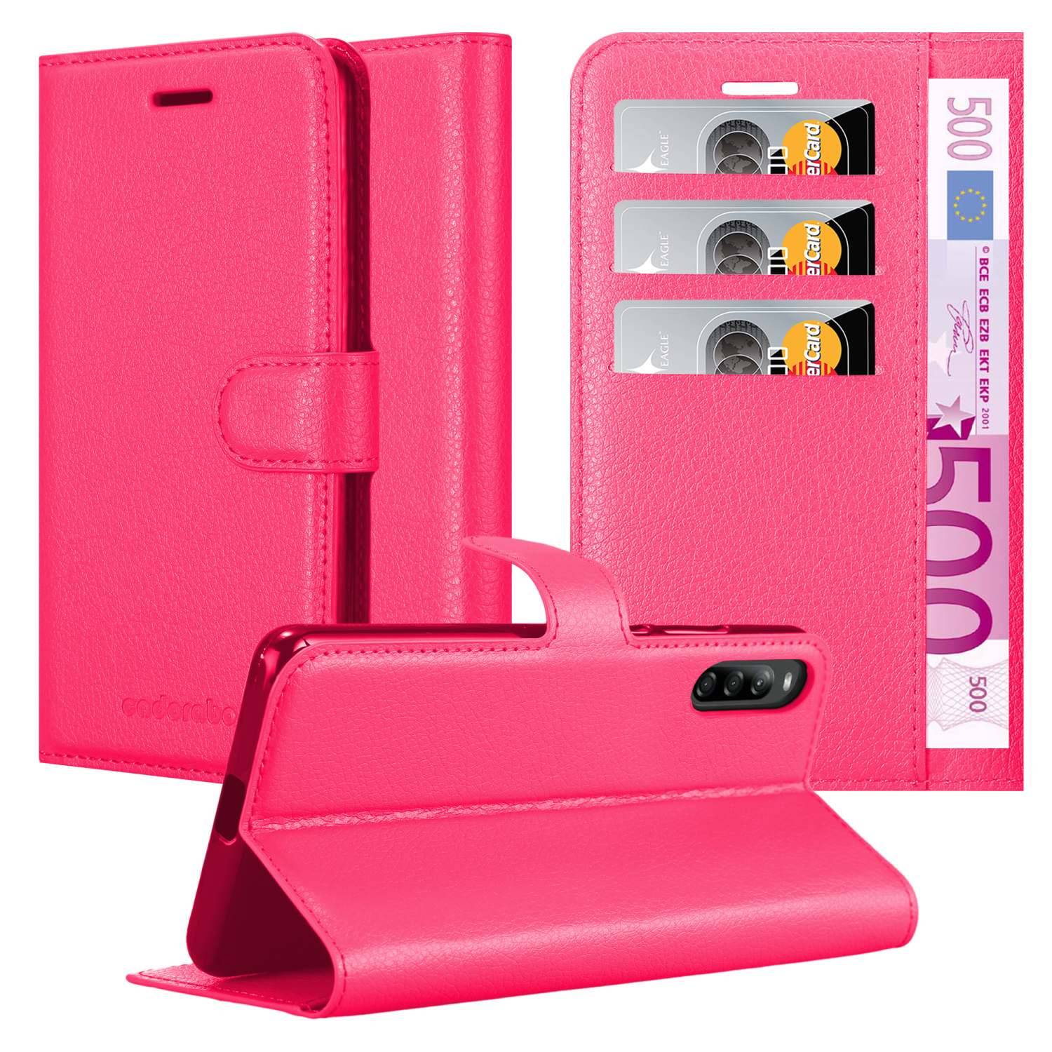 Cadorabo Hülle für Sony Xperia L4 Schutz Hülle in Rosa Handyhülle Etui Case Cover Magnetverschluss