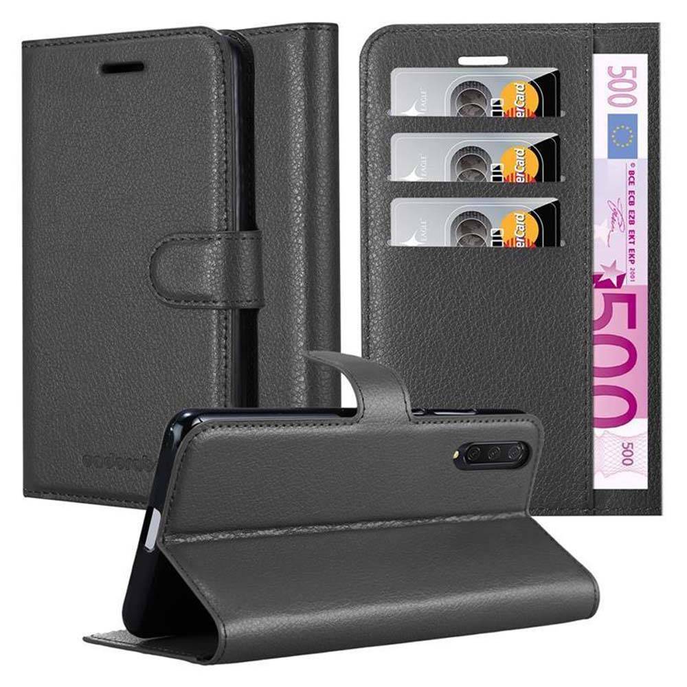 Cadorabo Hülle für Xiaomi Mi CC9 Schutz Hülle in Schwarz Handyhülle Etui Case Cover Magnetverschluss