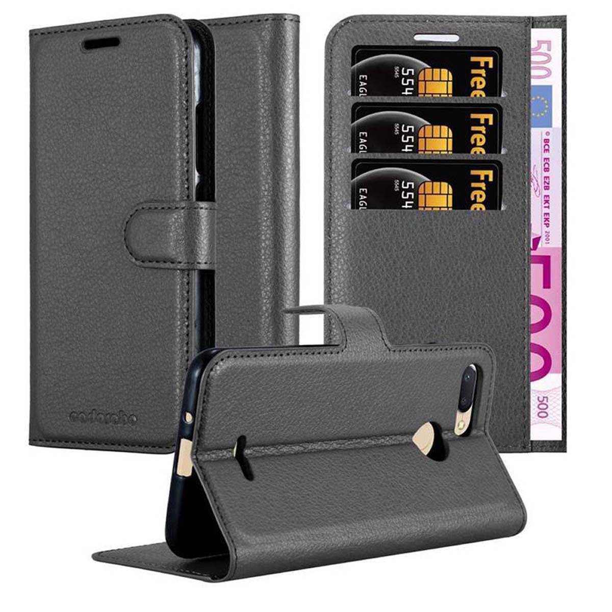 Cadorabo Hülle für Xiaomi RedMi 6 Schutz Hülle in Schwarz Handyhülle Etui Case Cover Magnetverschluss