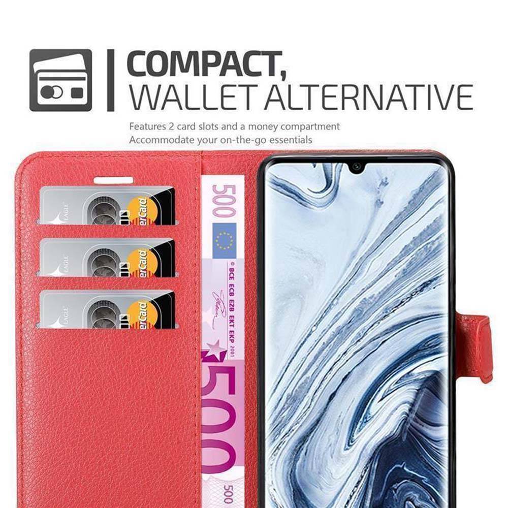 Cadorabo Hülle für Xiaomi RedMi NOTE 10 4G / RedMi NOTE 10S Schutz Hülle in Rot Handyhülle Etui Case Cover