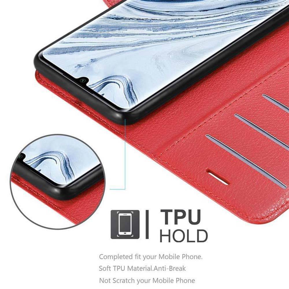 Cadorabo Hülle für Xiaomi RedMi NOTE 10 4G / RedMi NOTE 10S Schutz Hülle in Rot Handyhülle Etui Case Cover