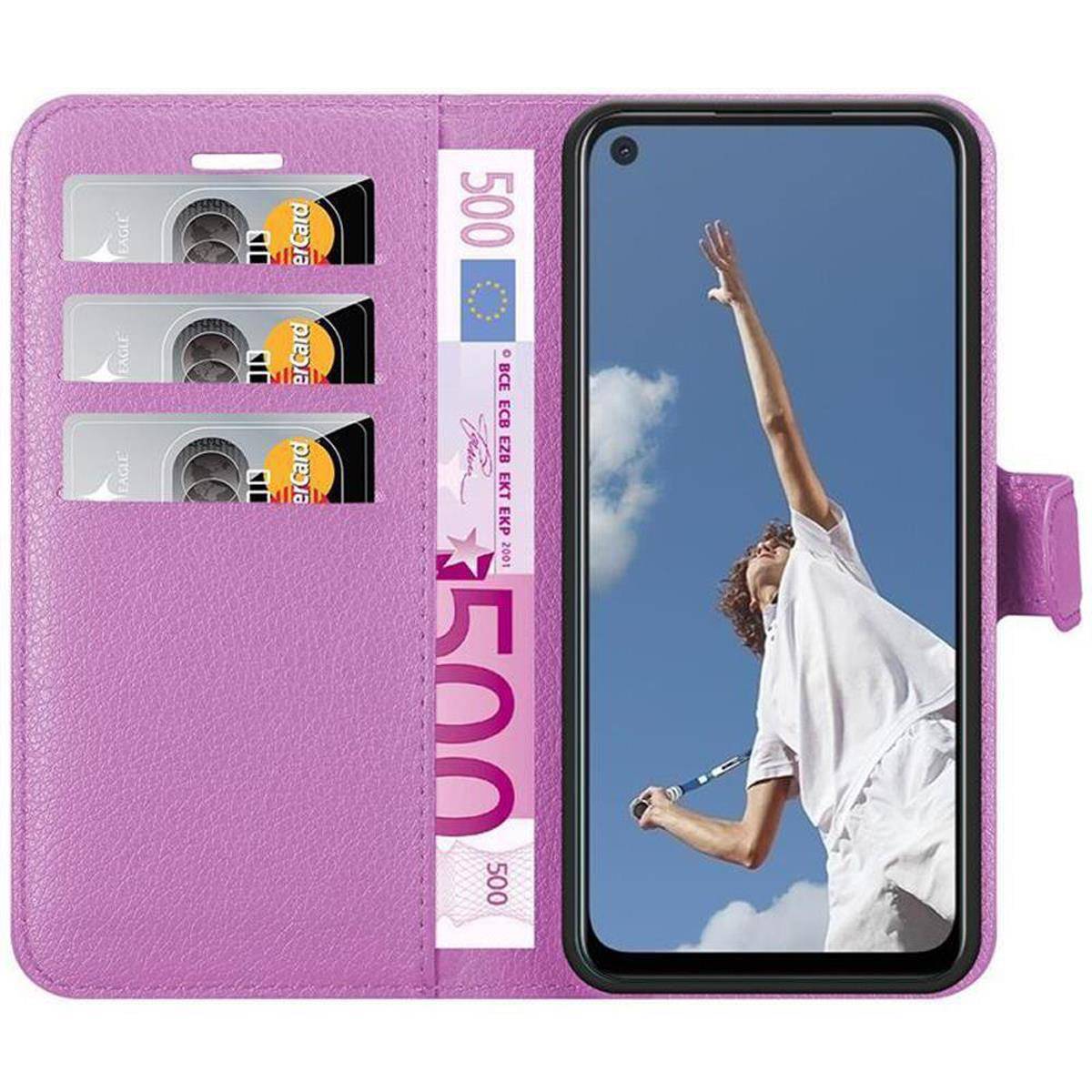 Cadorabo Hülle für Oppo A52 Schutz Hülle in Lila Handyhülle Etui Case Cover Magnetverschluss