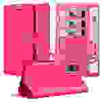 Cadorabo Hülle für Oppo A52 Schutz Hülle in Pink Handyhülle Etui Case Cover Magnetverschluss