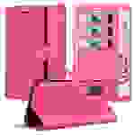 Cadorabo Hülle für Oppo A92 Schutz Hülle in Pink Handyhülle Etui Case Cover Magnetverschluss