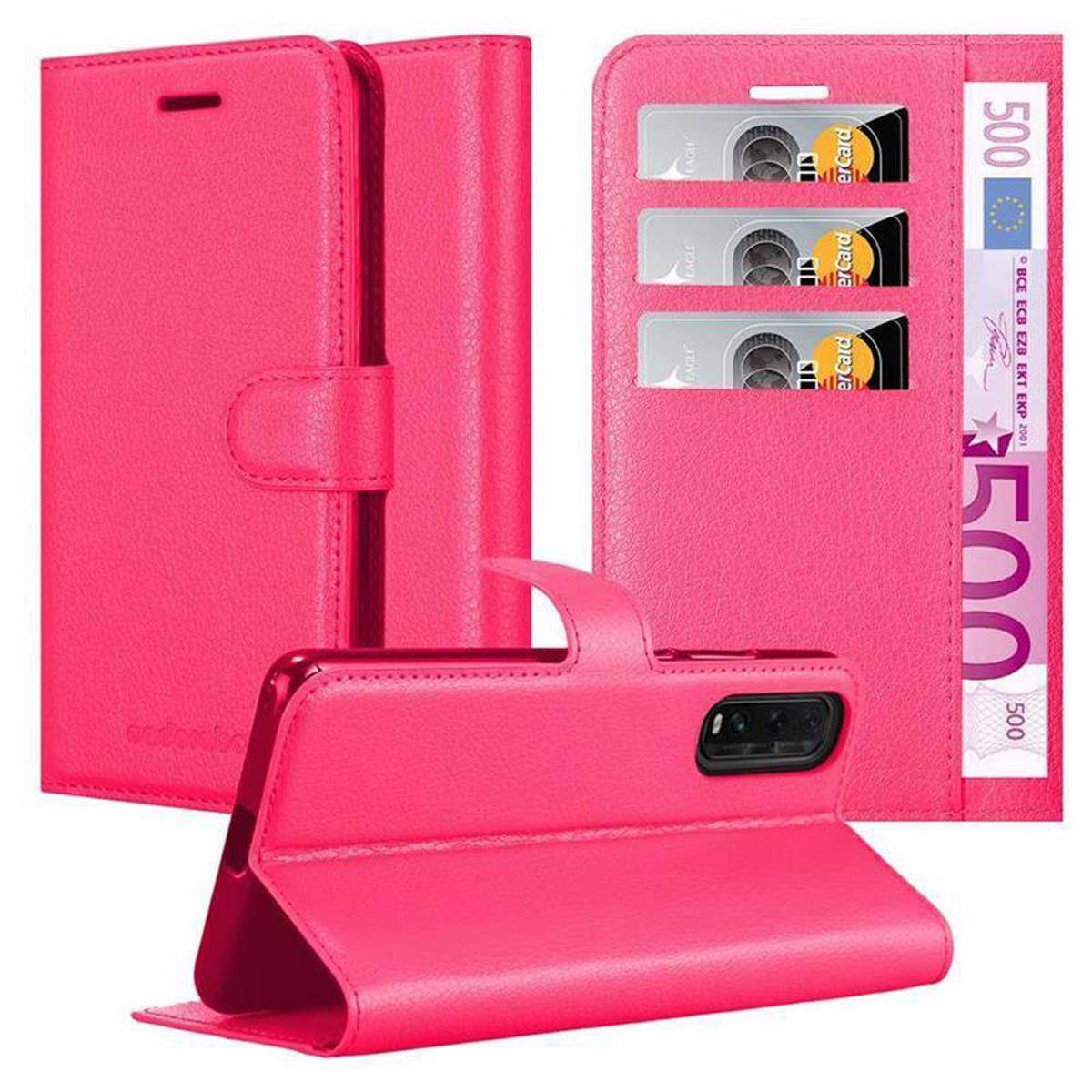 Cadorabo Hülle für Oppo FIND X2 Schutz Hülle in Pink Handyhülle Etui Case Cover Magnetverschluss