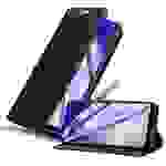 Cadorabo Hülle für Samsung Galaxy A11 / M11 Schutz Hülle in Schwarz Handyhülle Etui Case Cover Magnetverschluss