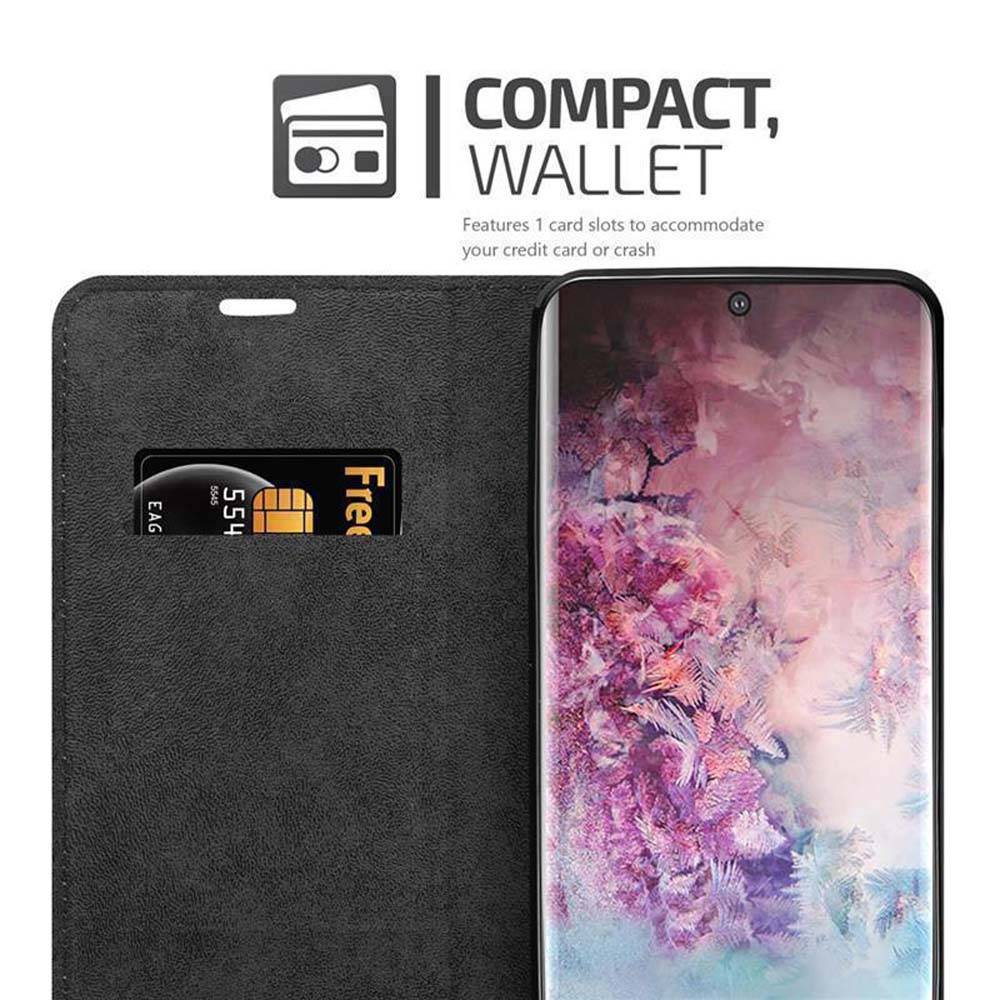 Cadorabo Hülle für Samsung Galaxy NOTE 10 PLUS Schutz Hülle in Rot Handyhülle Etui Case Cover Magnetverschluss