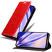 Cadorabo Hülle für LG G8 ThinQ Schutz Hülle in Rot Handyhülle Etui Case Cover Magnetverschluss