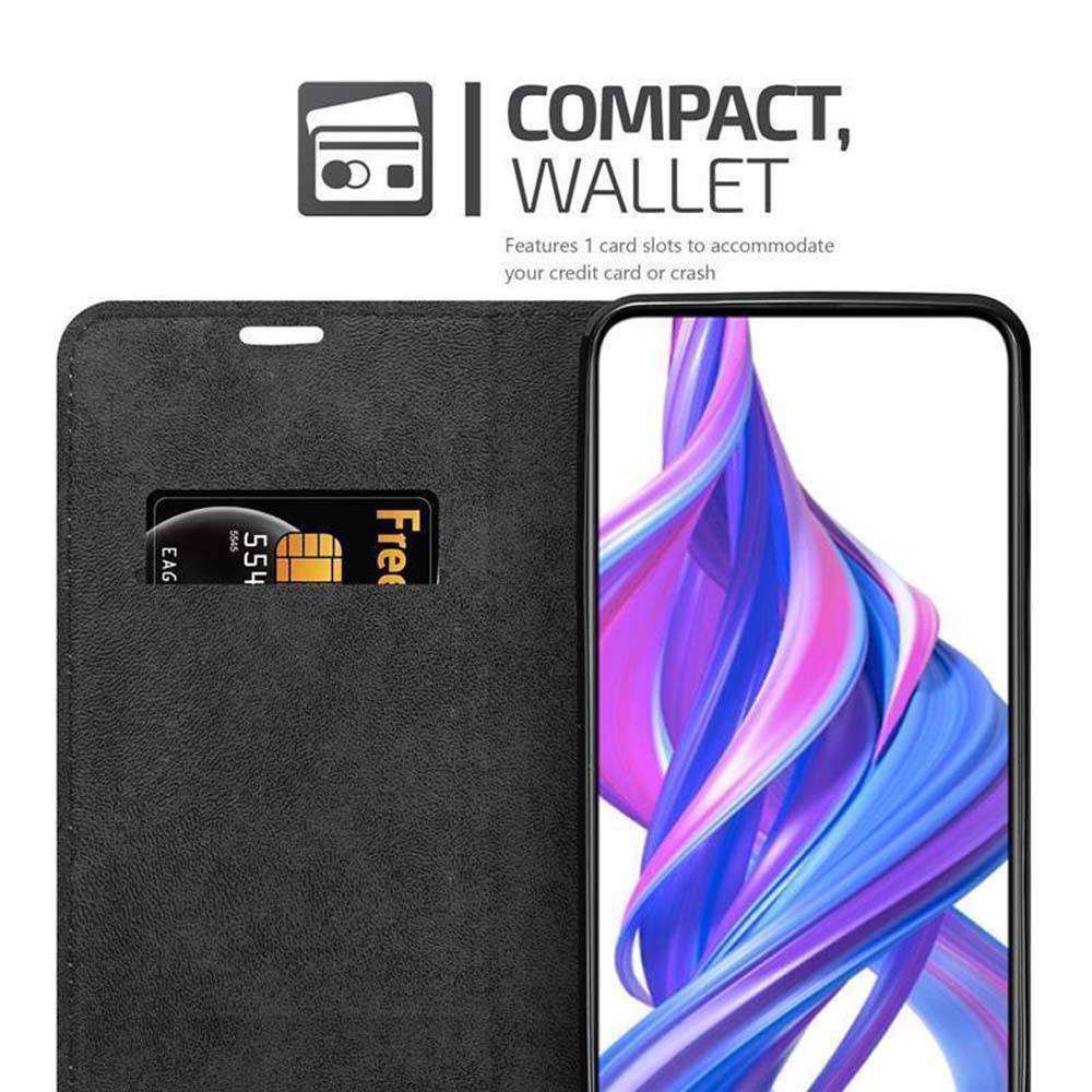 Cadorabo Hülle für Honor 9X Schutz Hülle in Braun Handyhülle Etui Case Cover Magnetverschluss