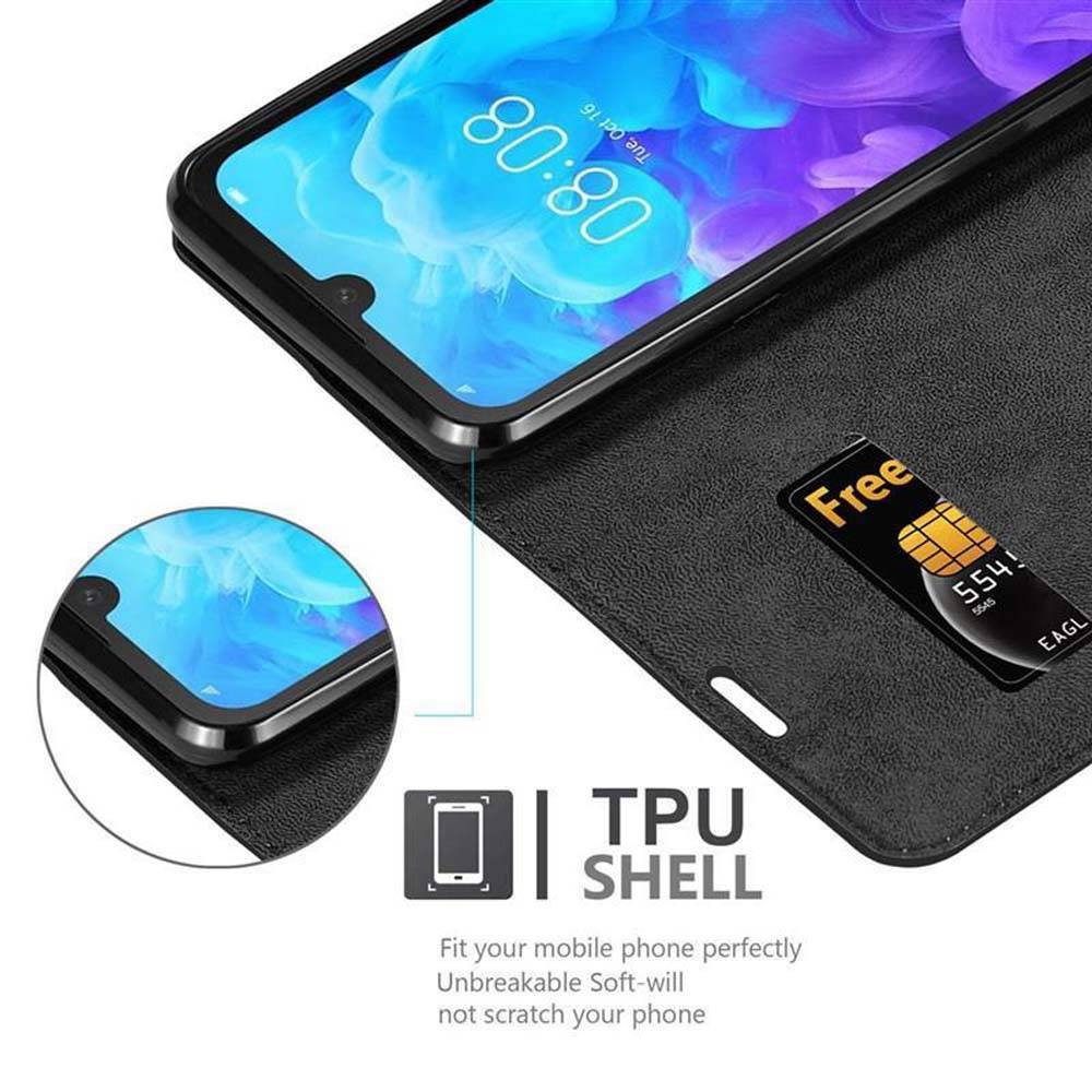 Cadorabo Hülle für Huawei Y5 2019 / Enjoy Play 8 / Honor 8S Schutz Hülle in Schwarz Handyhülle Etui Case Cover