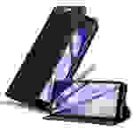 Cadorabo Hülle für Sony Xperia 10 II Schutz Hülle in Schwarz Handyhülle Etui Case Cover Magnetverschluss