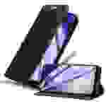 Cadorabo Hülle für Nokia 7.1 PLUS / X7 Schutz Hülle in Schwarz Handyhülle Etui Case Cover Magnetverschluss