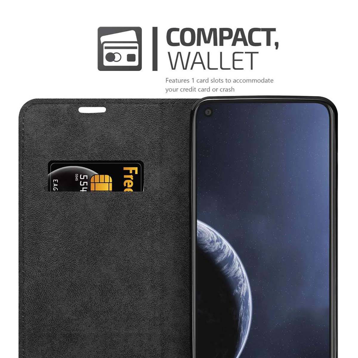 Cadorabo Hülle für Nokia 8.1 Schutz Hülle in Schwarz Handyhülle Etui Case Cover Magnetverschluss