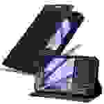 Cadorabo Hülle für Blackberry Q10 Schutz Hülle in Schwarz Handyhülle Etui Case Cover Magnetverschluss